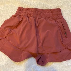 Lulu lemon shorts, red, size 4, 4”